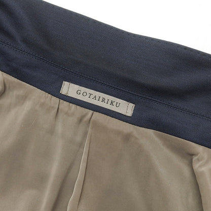 [Used] Gotairiku polyester wool jersey 2B tailored jacket, navy x black [BM] [Condition rank B] [Men&