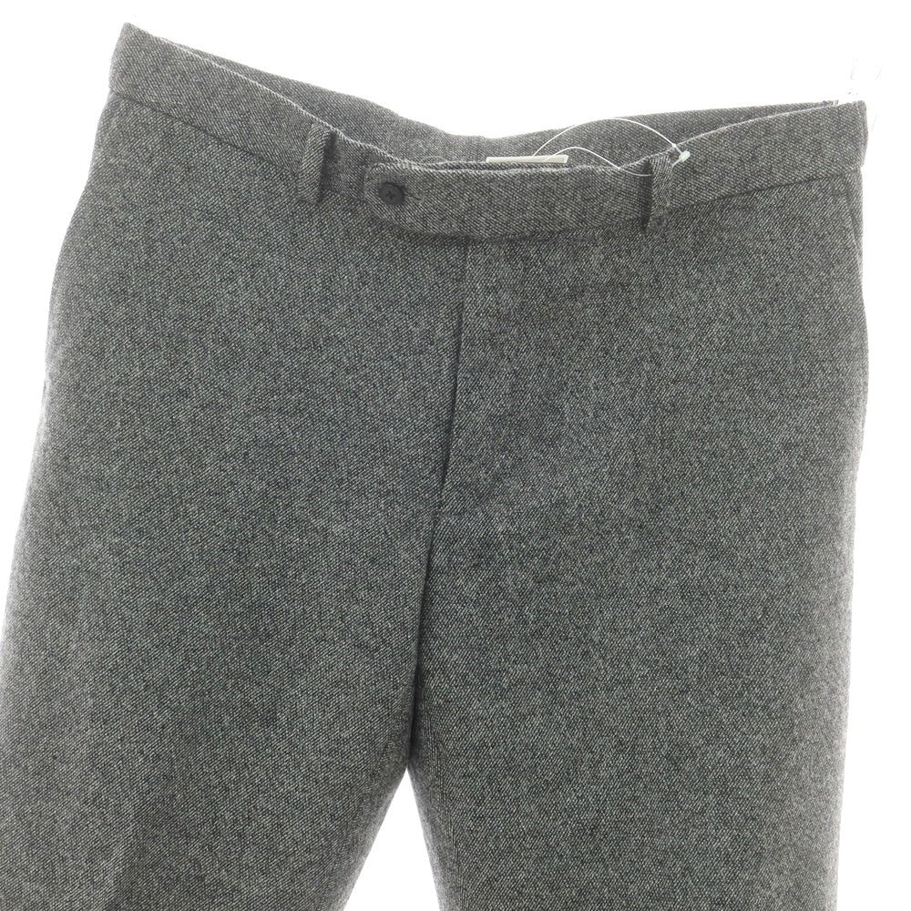 【中古】ユニバーサルランゲージ UNIVERSAL LANGUAGE カシミヤ混 ストレッチウール ドレススラックスパンツ ブラックxホワイト【 LL 】【 状態ランクB 】【 メンズ 】