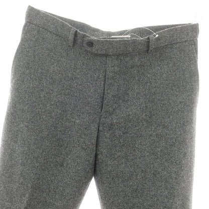 【中古】ユニバーサルランゲージ UNIVERSAL LANGUAGE カシミヤ混 ストレッチウール ドレススラックスパンツ ブラックxホワイト【 LL 】【 状態ランクB 】【 メンズ 】