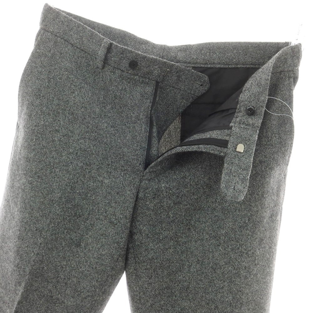 【中古】ユニバーサルランゲージ UNIVERSAL LANGUAGE カシミヤ混 ストレッチウール ドレススラックスパンツ ブラックxホワイト【 LL 】【 状態ランクB 】【 メンズ 】