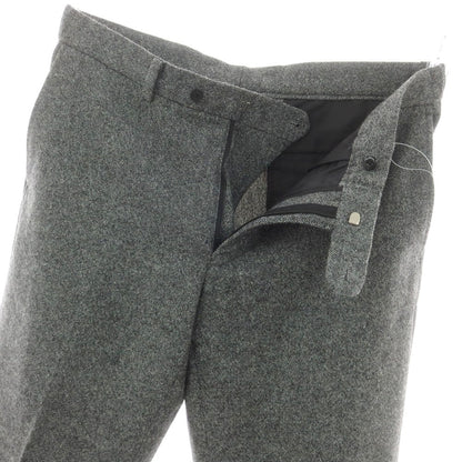 【中古】ユニバーサルランゲージ UNIVERSAL LANGUAGE カシミヤ混 ストレッチウール ドレススラックスパンツ ブラックxホワイト【 LL 】【 状態ランクB 】【 メンズ 】