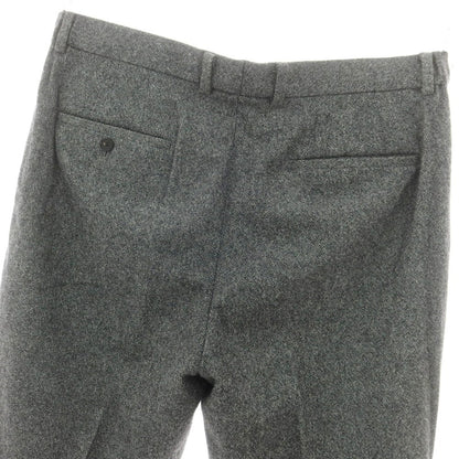 【中古】ユニバーサルランゲージ UNIVERSAL LANGUAGE カシミヤ混 ストレッチウール ドレススラックスパンツ ブラックxホワイト【 LL 】【 状態ランクB 】【 メンズ 】