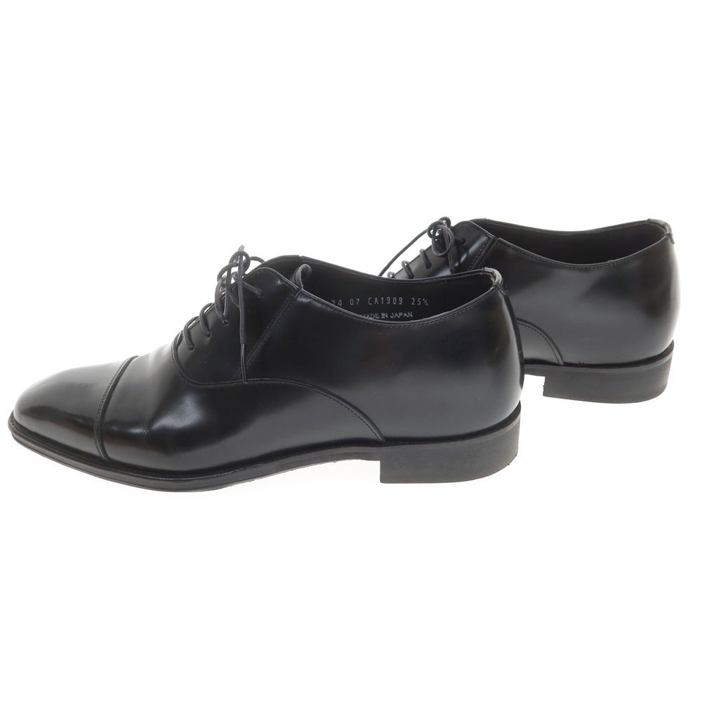 [Used] UNIVERSAL LANGUAGE Glass Leather Straight Tip Dress Shoes Black [25 1/2] [Condition Rank B] [Men&