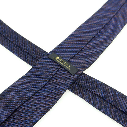 【中古】クスカ KUSKA シルク 無地ネクタイ ネイビー系【 状態ランクA 】【 メンズ 】
