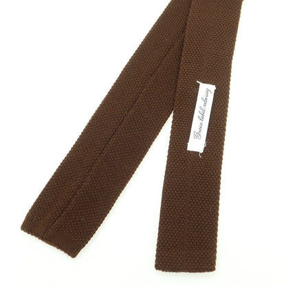 【中古】グリーンレーベルリラクシング green label relaxing ドット柄 ニットタイ ブラウンxホワイト【 状態ランクB 】【 メンズ 】