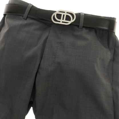 【中古】エルメス HERMES リバーシブル レザー ベルト ブラックxダークブルー【 80 】【 状態ランクB 】【 メンズ 】