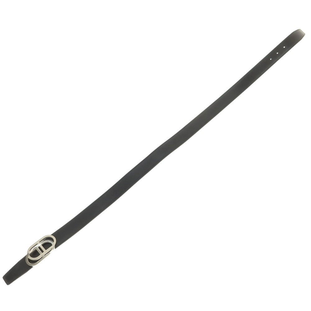 【中古】エルメス HERMES リバーシブル レザー ベルト ブラックxダークブルー【 80 】【 状態ランクB 】【 メンズ 】