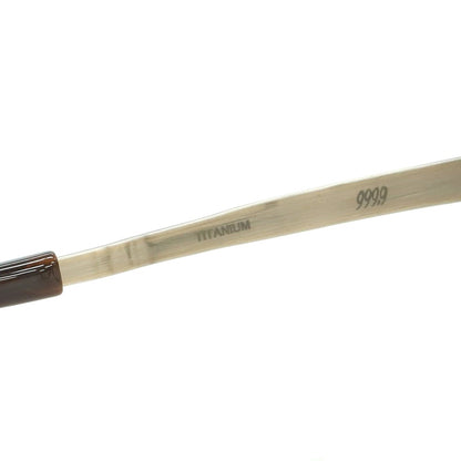 【中古】フォーナインズ 999.9 M-22 メガネ ダークブラウンxアンティークゴールド【 53□17 133 】【 状態ランクB 】【 メンズ 】
