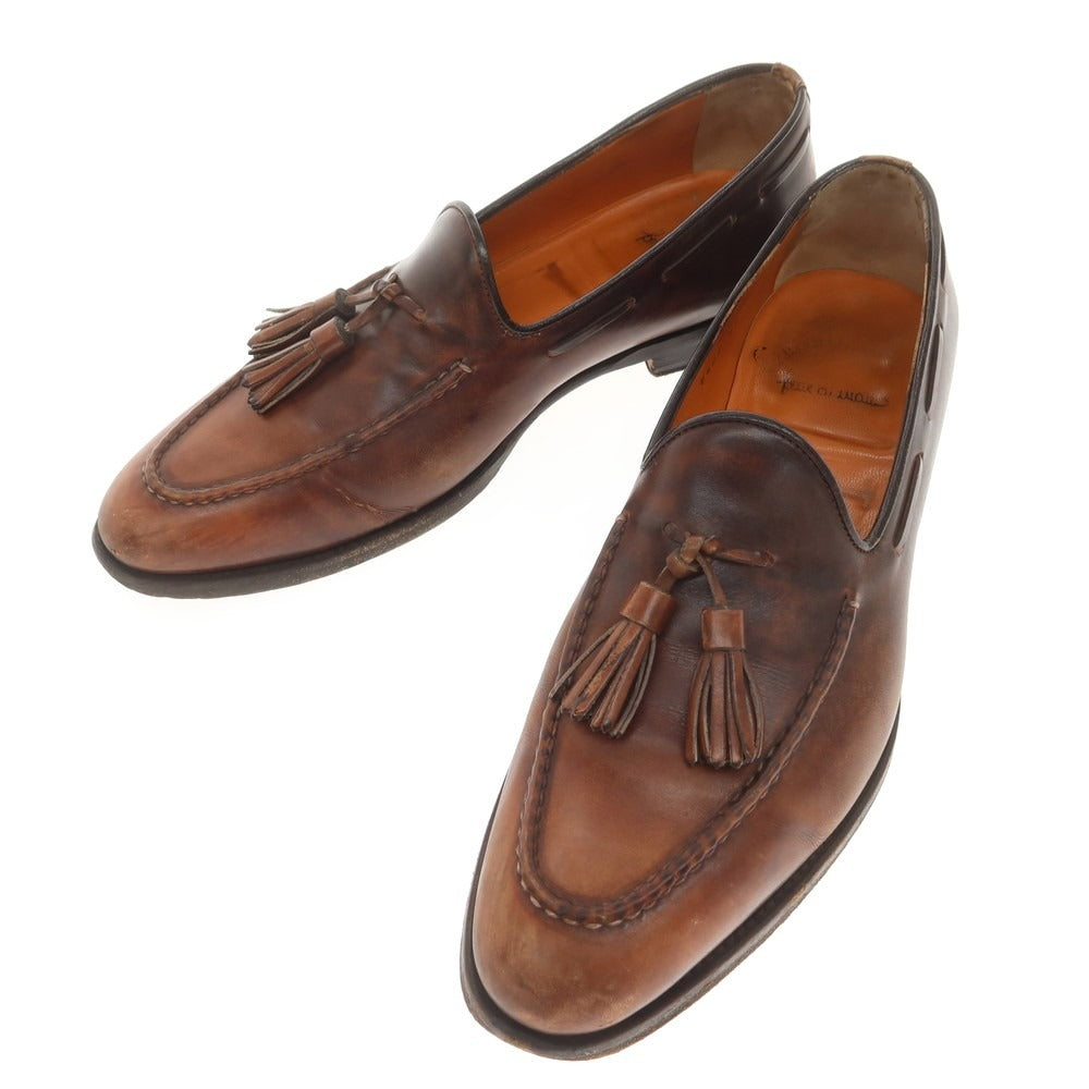 [Used] Santoni Tassel Loafers Antique Brown [6] [Condition Rank D] [Men&