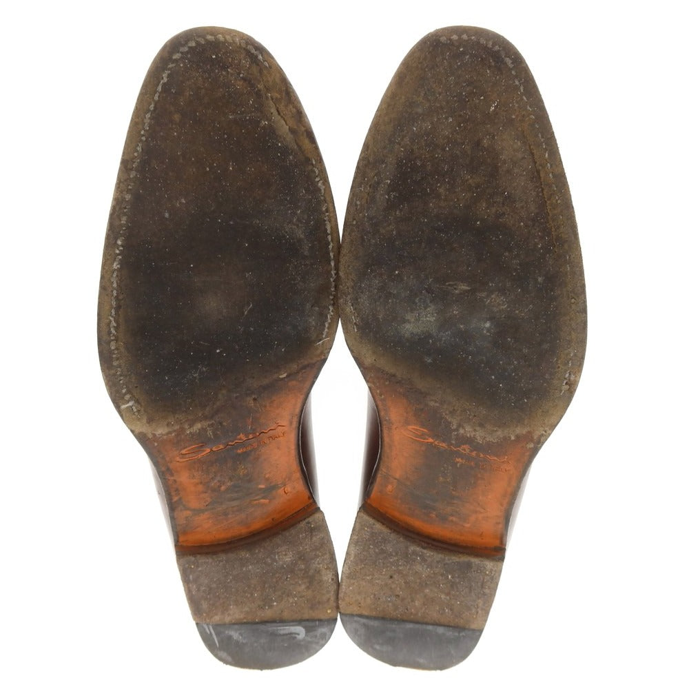 [Used] Santoni Tassel Loafers Antique Brown [6] [Condition Rank D] [Men&