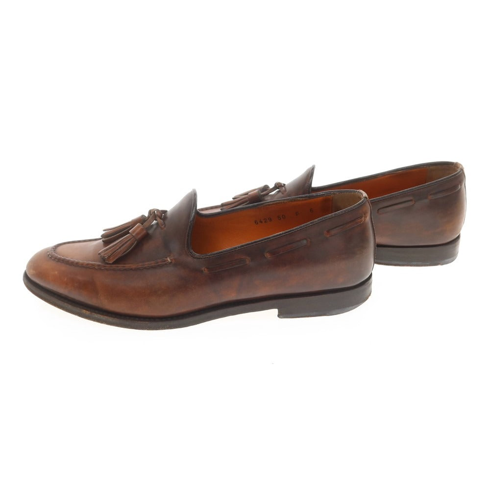 [Used] Santoni Tassel Loafers Antique Brown [6] [Condition Rank D] [Men&