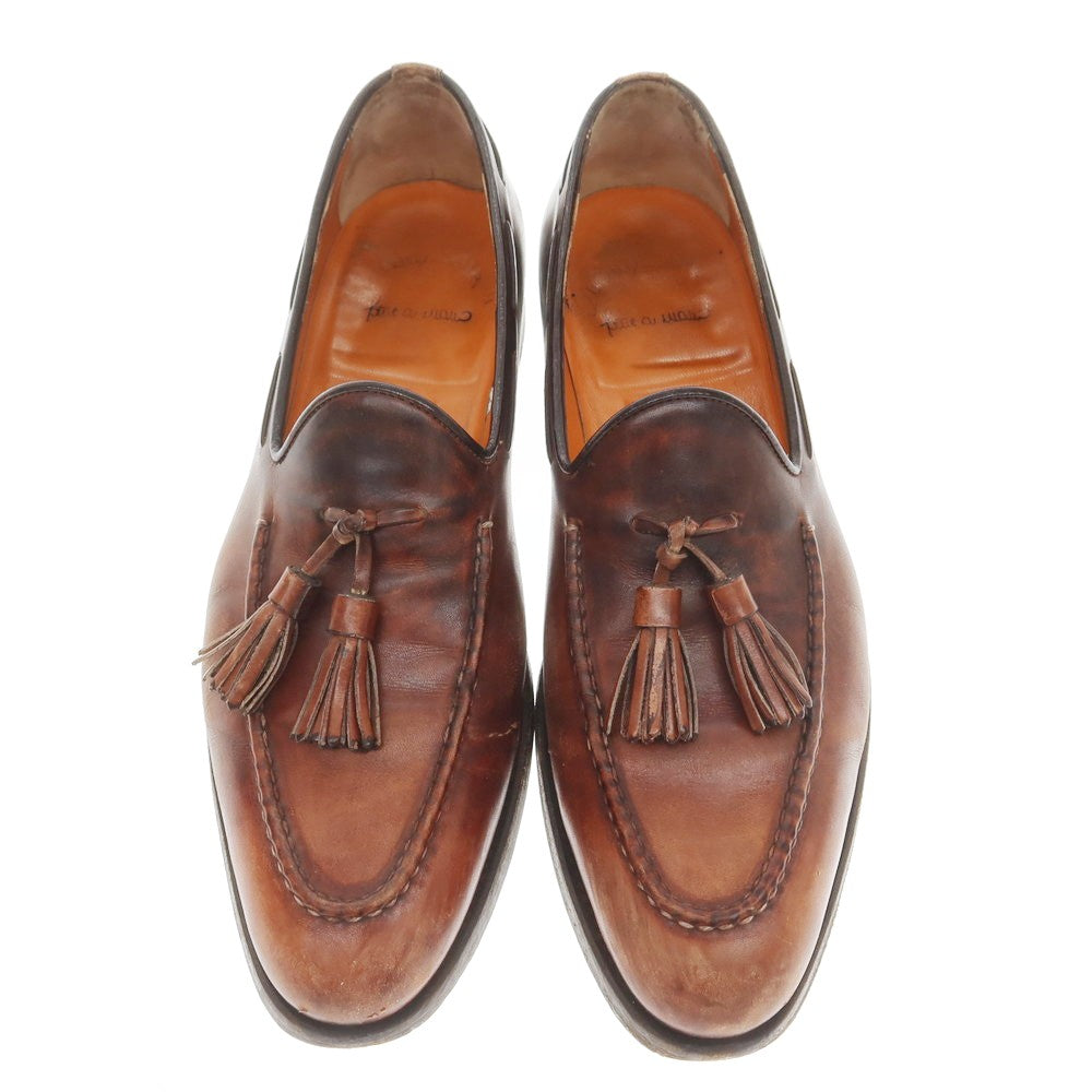 [Used] Santoni Tassel Loafers Antique Brown [6] [Condition Rank D] [Men&