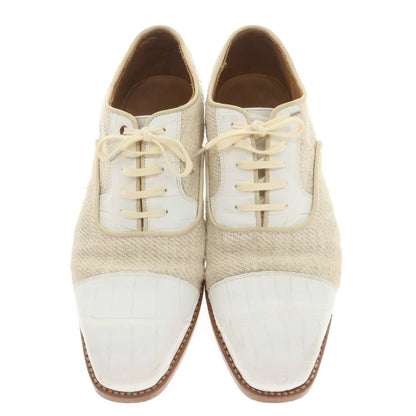 [Used] Mario Bemer canvas combination dress shoes, white [39] [Condition: C] [Men&