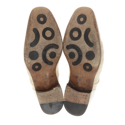 [Used] Mario Bemer canvas combination dress shoes, white [39] [Condition: C] [Men&