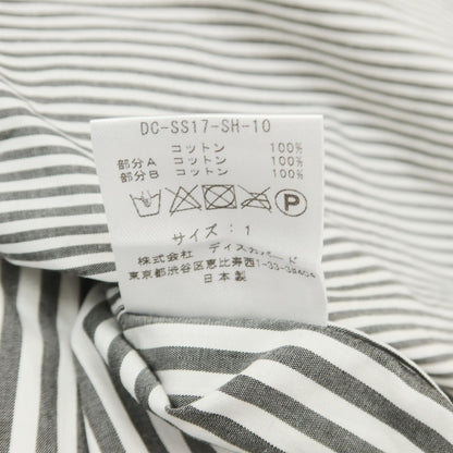 [Used] DISCOVERED Cotton Striped Casual Shirt Blue x Black [1] [Condition Rank B] [Men&