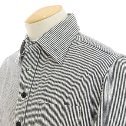[Used] Sweep!! Cotton Striped Pullover Casual Shirt Navy x White [1] [Condition Rank A] [Men&