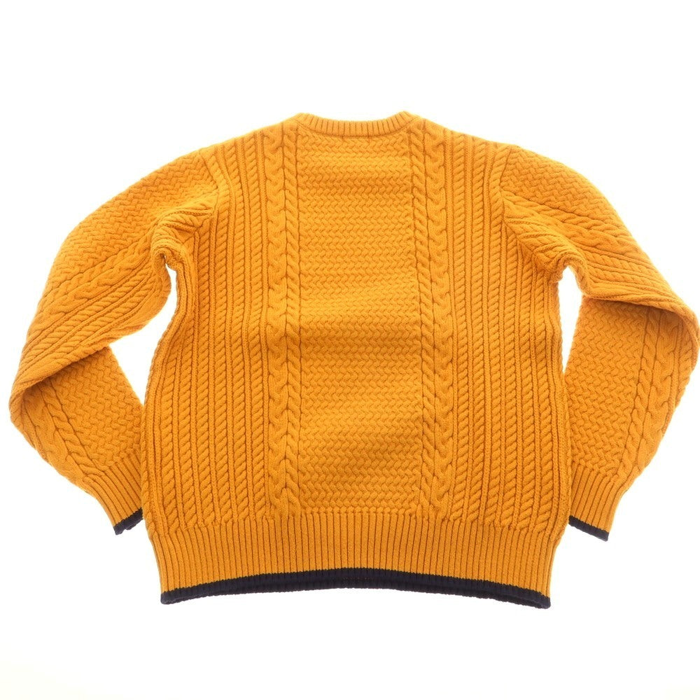 【中古】マックレガー McGregor コットンポリエステル クルーネック プルオーバーニット オレンジ系xネイビー【 M 】【 状態ランクA 】【 メンズ 】