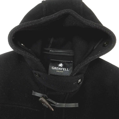 【中古】グレンフェル GRENFELL ウールナイロン ダッフルコート ブラック【 40 】【 状態ランクB 】【 メンズ 】