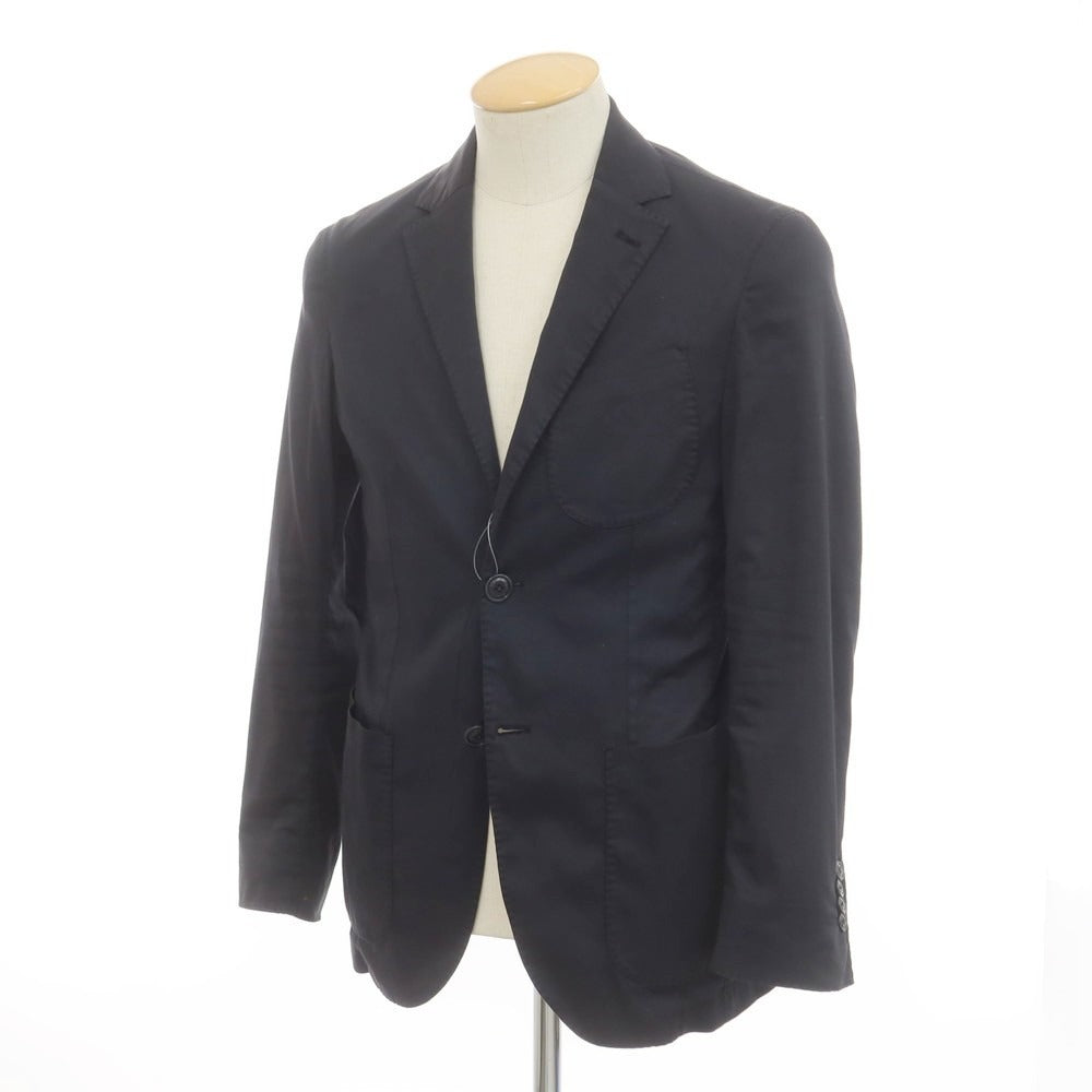 [Used] CP Company Cotton Nylon Polyurethane 2B Casual Jacket Black Navy [44] [Condition Rank C] [Men&