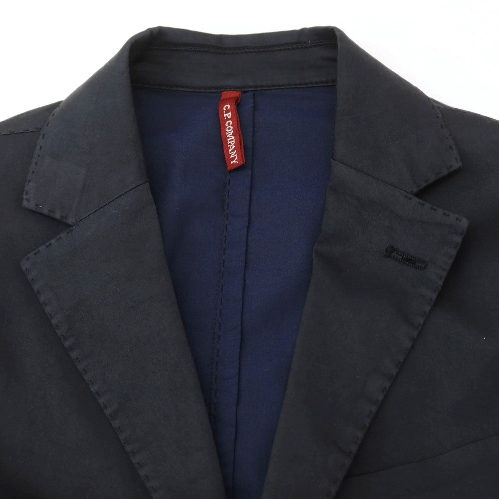[Used] CP Company Cotton Nylon Polyurethane 2B Casual Jacket Black Navy [44] [Condition Rank C] [Men&