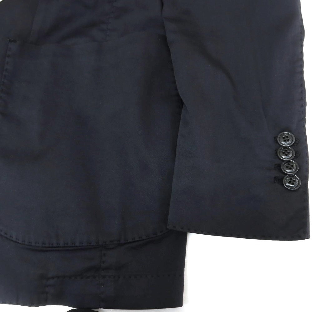 [Used] CP Company Cotton Nylon Polyurethane 2B Casual Jacket Black Navy [44] [Condition Rank C] [Men&