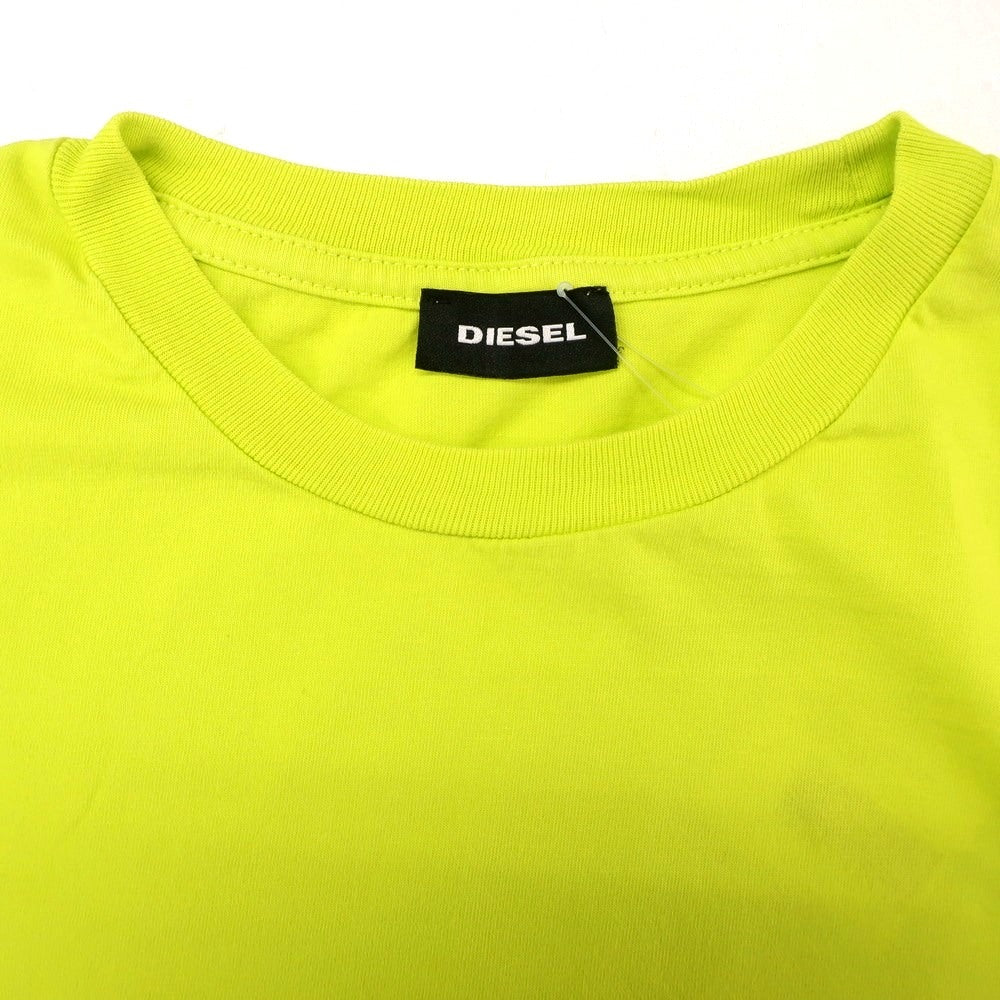 [Used] Diesel DIESEL Cotton Crew Neck Short Sleeve T-Shirt Bright Yellow Green [XS] [Condition Rank B] [Men&
