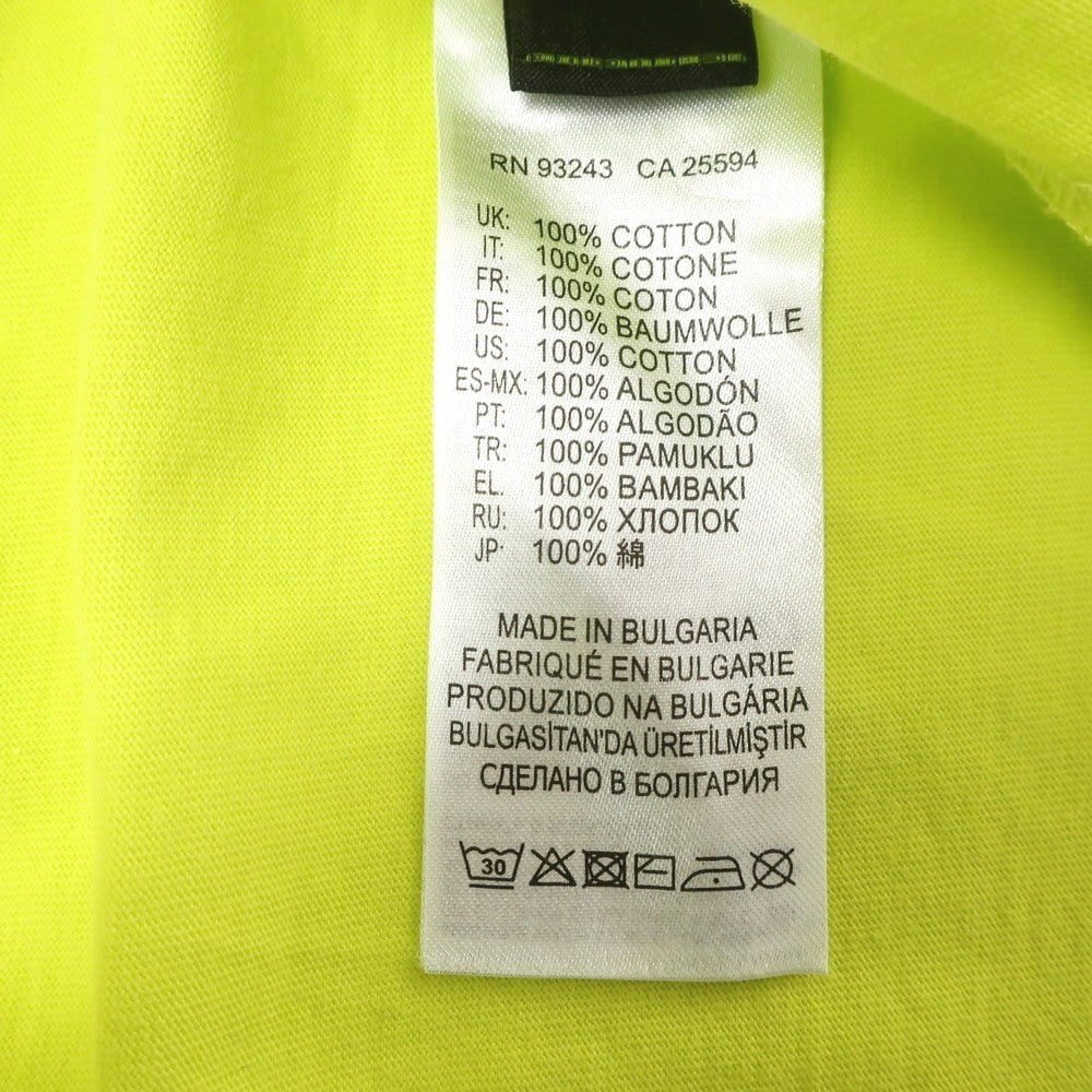 [Used] Diesel DIESEL Cotton Crew Neck Short Sleeve T-Shirt Bright Yellow Green [XS] [Condition Rank B] [Men&