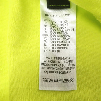 [Used] Diesel DIESEL Cotton Crew Neck Short Sleeve T-Shirt Bright Yellow Green [XS] [Condition Rank B] [Men&