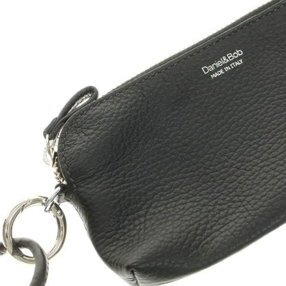 【中古】ダニエルアンドボブ Daniel &amp; Bob シュリンクレザー ショルダーポーチ ブラック【 状態ランクA 】【 メンズ 】