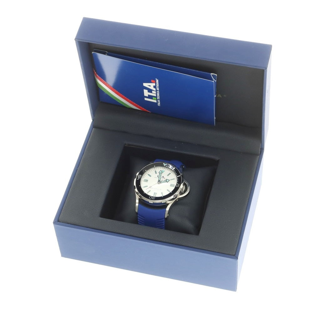 【中古】アイティエー イタリアテクニカアルティジャーナ ITALIA TECNICA ARTIGIANA Gagliardo profondo SE 腕時計 ブルーxシルバー【 状態ランクA 】【 メンズ 】