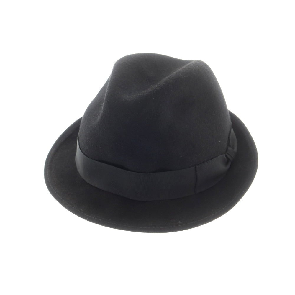 【中古】テシ Tesi ウール 中折れハット ブラック【 58 】【 状態ランクC 】【 メンズ 】