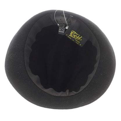【中古】テシ Tesi ウール 中折れハット ブラック【 58 】【 状態ランクC 】【 メンズ 】