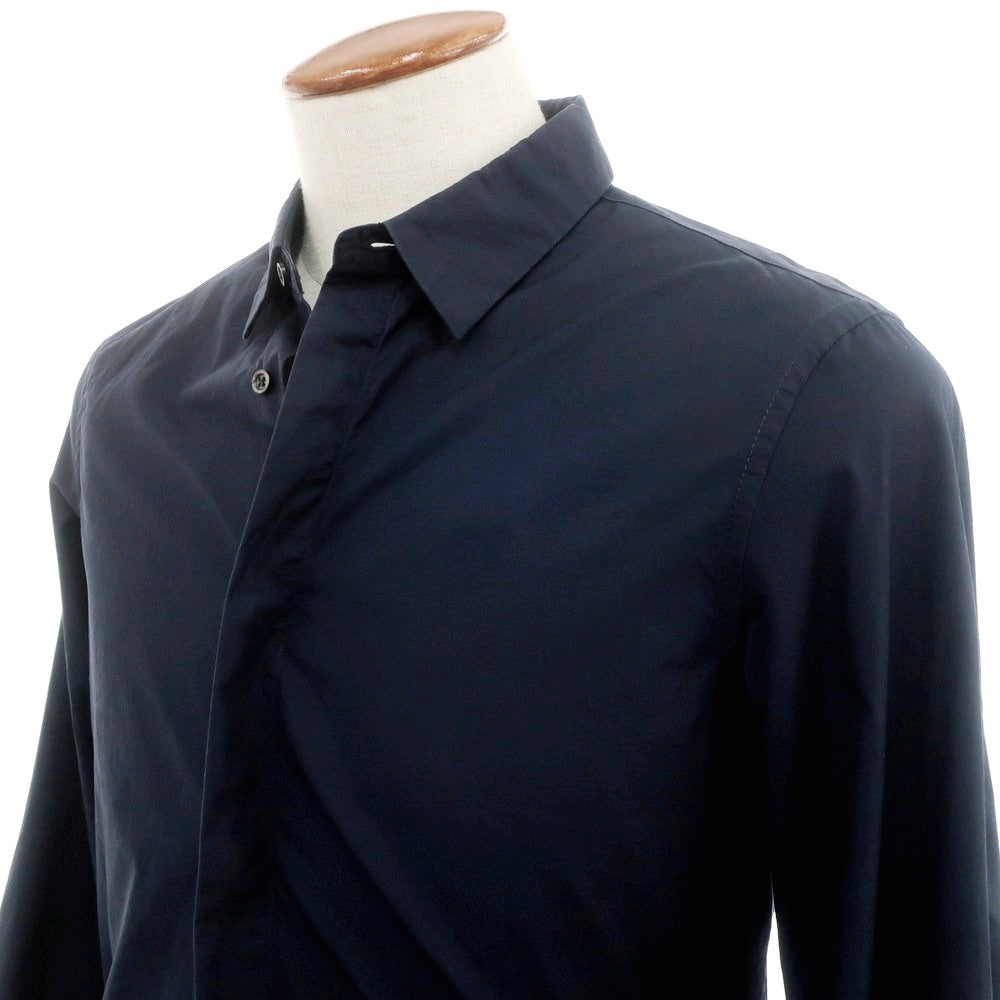 [Used] JIL SANDER Cotton Casual Shirt Navy [40] [Condition Rank C] [Men&