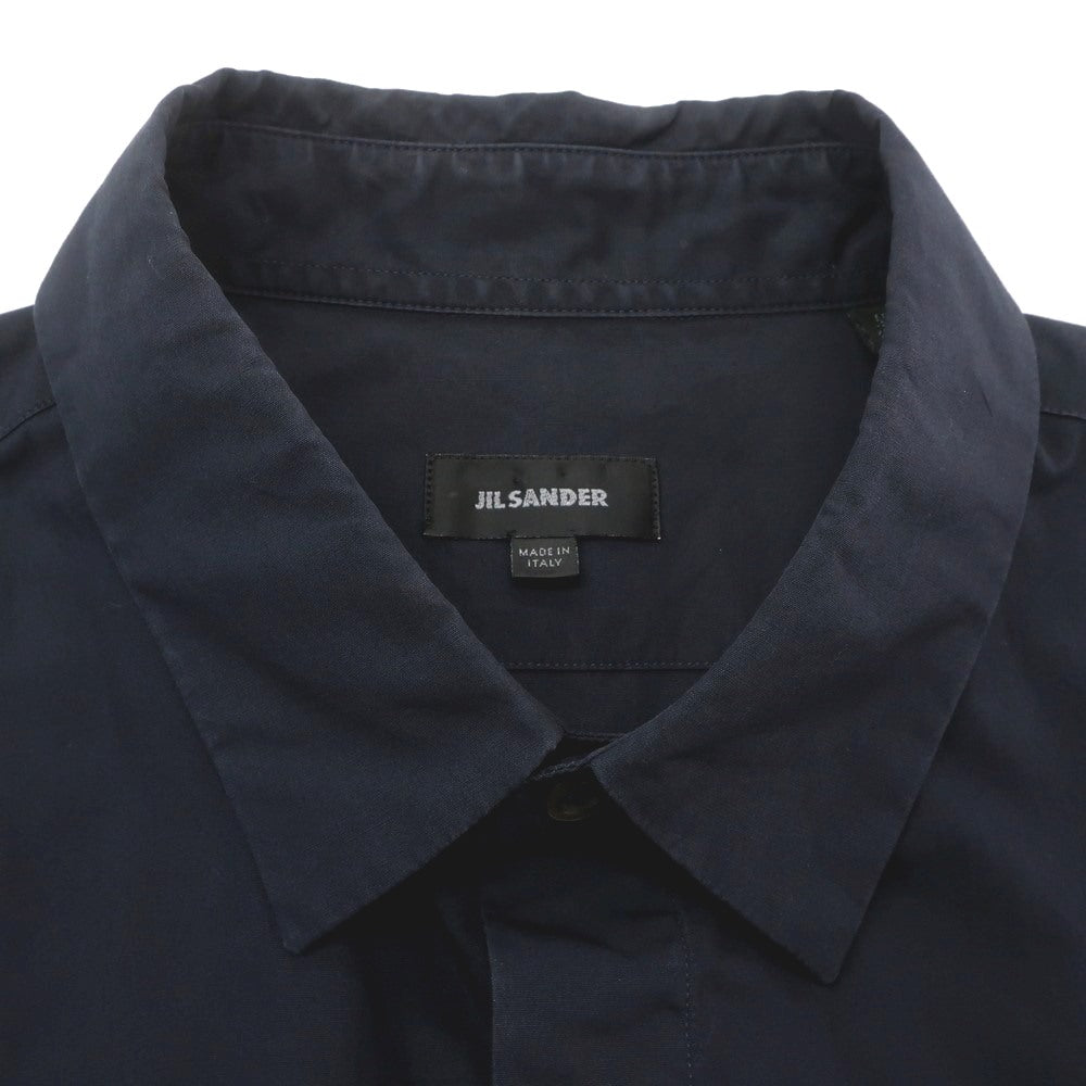 [Used] JIL SANDER Cotton Casual Shirt Navy [40] [Condition Rank C] [Men&