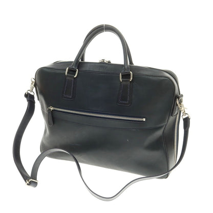 [Used] SOMES Leather 2-Layer Briefcase Navy [Condition Rank C] [Men&