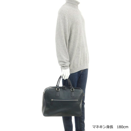 [Used] SOMES Leather 2-Layer Briefcase Navy [Condition Rank C] [Men&