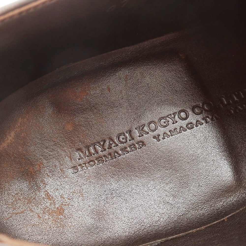 [Used] Miyagi Kogyo U-tip dress shoes, dark brown [7 1/2] [Condition: C] [Men&