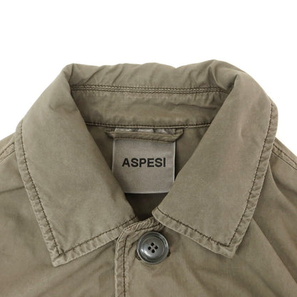 【中古】アスペジ ASPESI ポリエステルナイロン ミリタリージャケット オリーブ【 XS 】【 状態ランクB 】【 メンズ 】