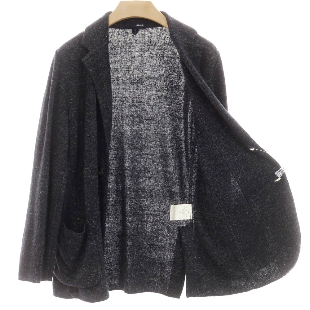 [Used] LARDINI Linen Cotton 2B Knit Jacket Charcoal [XS] [Condition Rank B] [Men&