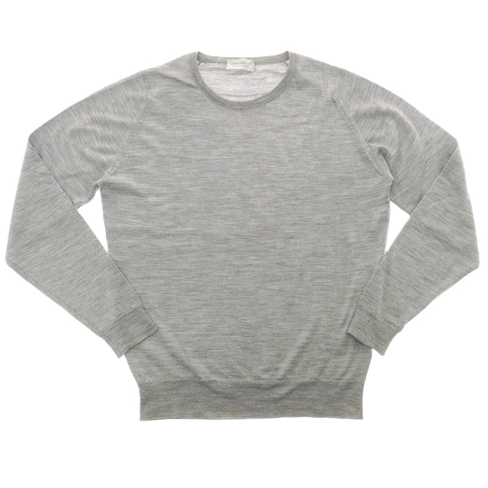 【中古】ジョンスメドレー JOHN SMEDLEY ハイゲージ ウール クルーネック プルオーバーニット グレー【 M 】【 状態ランクB 】【 メンズ 】