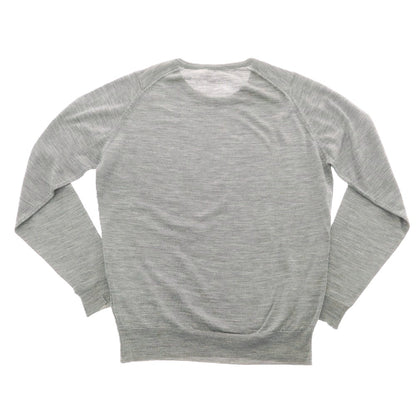 【中古】ジョンスメドレー JOHN SMEDLEY ハイゲージ ウール クルーネック プルオーバーニット グレー【 M 】【 状態ランクB 】【 メンズ 】