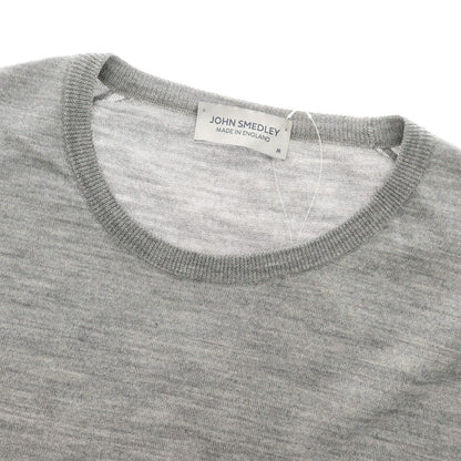 【中古】ジョンスメドレー JOHN SMEDLEY ハイゲージ ウール クルーネック プルオーバーニット グレー【 M 】【 状態ランクB 】【 メンズ 】