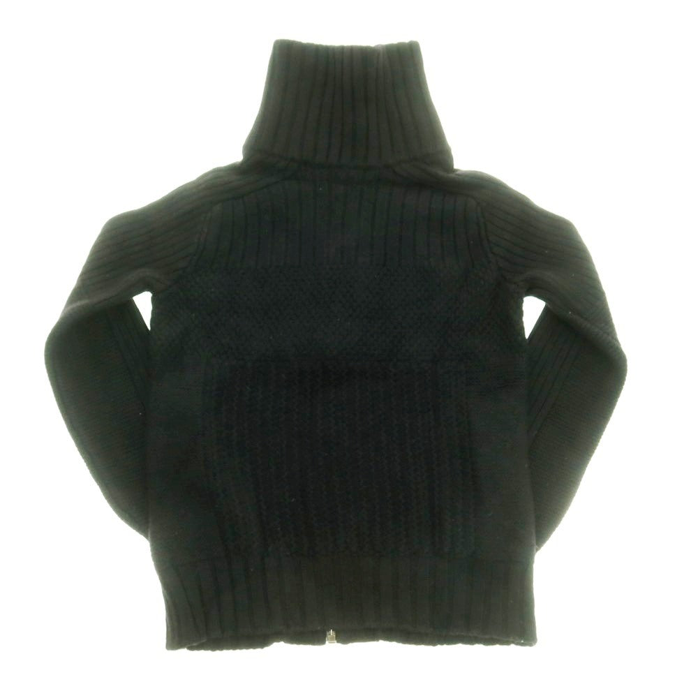 【中古】ロベルトコリーナ ROBERTO COLLINA ウール ジップアップ ニットブルゾン ブラック【 46 】【 状態ランクC 】【 メンズ 】