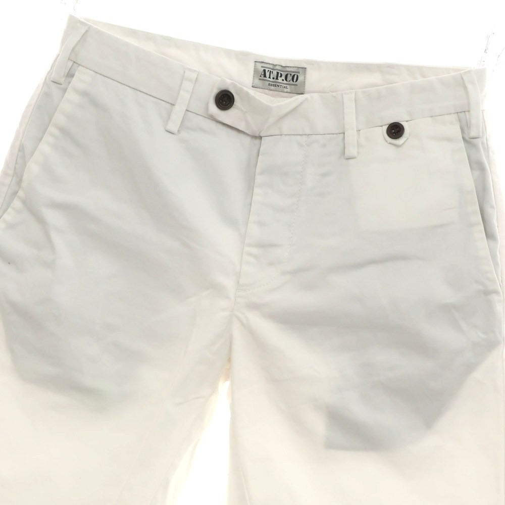 [Used] Atipico AT.P.CO Stretch Cotton Shorts White [44] [Condition Rank C] [Men&