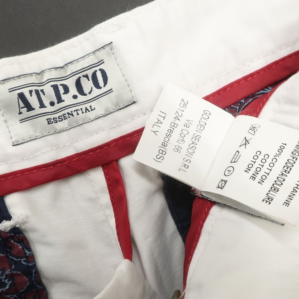 [Used] Atipico AT.P.CO Stretch Cotton Shorts White [44] [Condition Rank C] [Men&