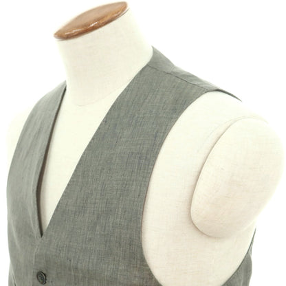 【中古】ポールスミスコレクション PAUL SMITH COLLECTION リネン ジレ ベスト グリーングレー【 M 】【 状態ランクB 】【 メンズ 】