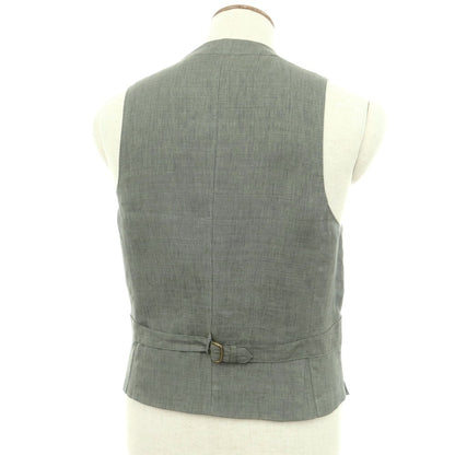 【中古】ポールスミスコレクション PAUL SMITH COLLECTION リネン ジレ ベスト グリーングレー【 M 】【 状態ランクB 】【 メンズ 】