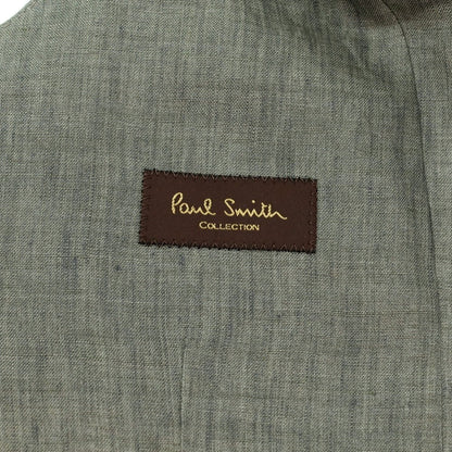 【中古】ポールスミスコレクション PAUL SMITH COLLECTION リネン ジレ ベスト グリーングレー【 M 】【 状態ランクB 】【 メンズ 】