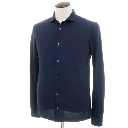 [Used] ZANONE Ice Cotton Casual Shirt Navy [50] [Condition Rank B] [Men&