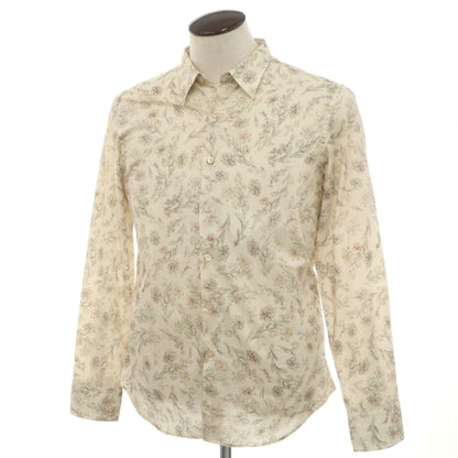 [Used] Paul Smith Collection PAUL SMITH COLLECTION Cotton Botanical Pattern Regular Collar Casual Shirt Light Beige [XL] [Condition Rank B] [Men&